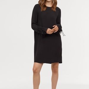 H&M Flounce Sleeved Dress Black